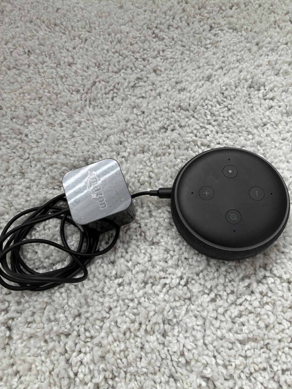 Amazon Smart Speaker Echo Dot in Black with Power Adapter